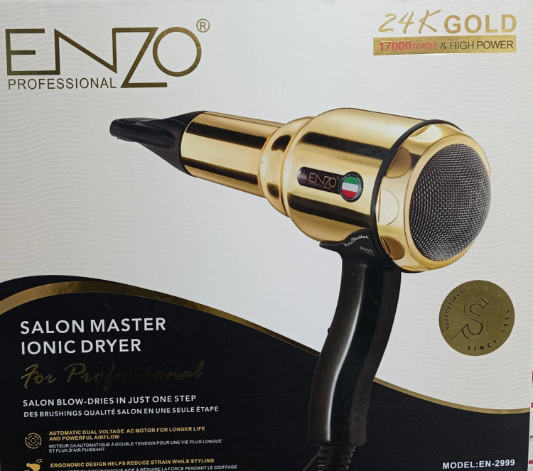 سشوار سالنی ENZO مدل 2999 با بدنه استیل