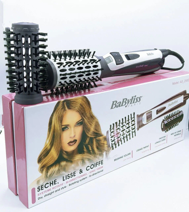 سشوار چرخشی بابیلیسبرس سشوار چرخشی BABYLISS A250E مناسب براشینگ و مرتب کردن مو مدل A250E COPY های کپی