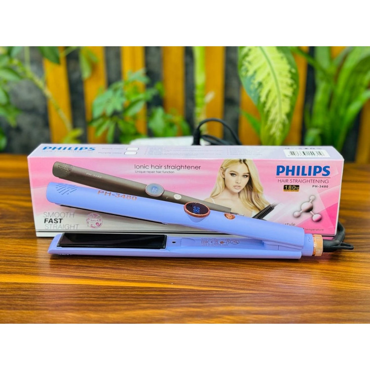 اتو موی دیجیتالی فیلیپس مدل PH3480 با صفحات سرامیکی PHILIPS