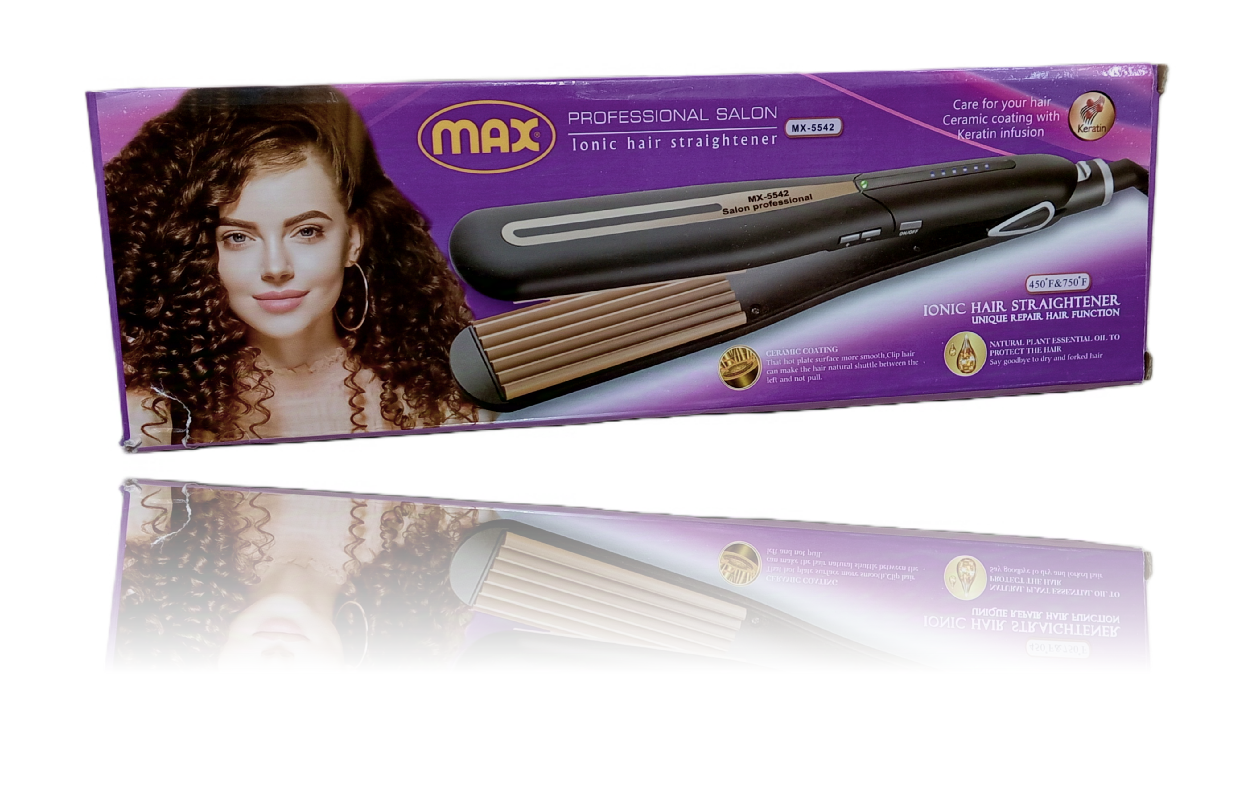 اتو ویو حرفه‌ای مکس MAX Professional برای حالت‌دهی مو