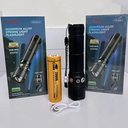 چراغ قوه دستی قابل شارژ کوبا با قابلیت تنظیم نور و زوم CB-B52-2