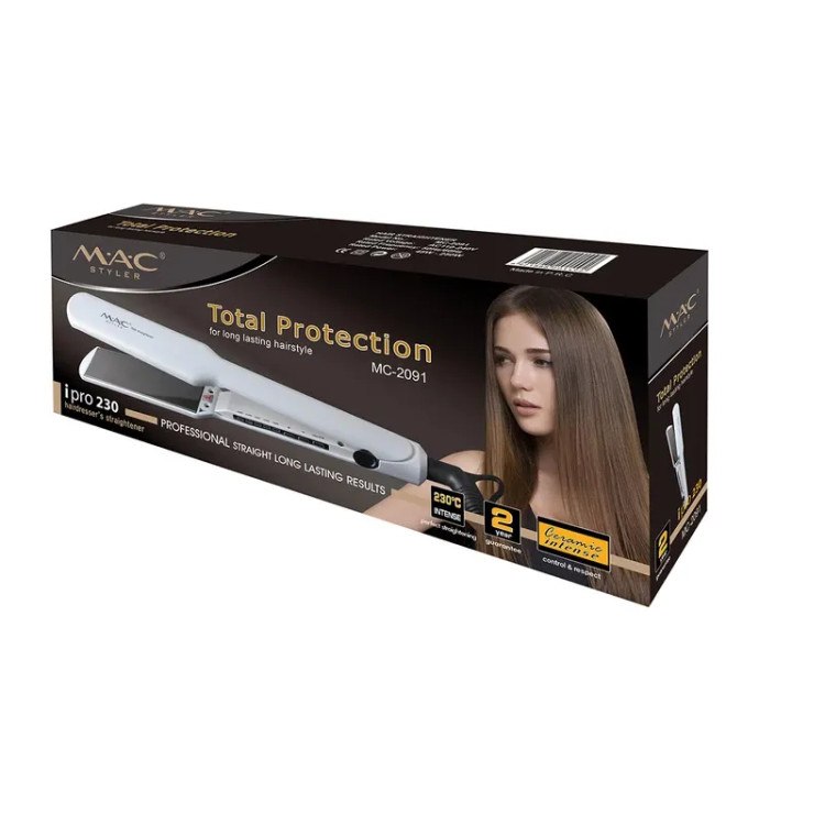 اتو موی مک استایلر با صفحات پهن نانو سرامیک MAC STYLER