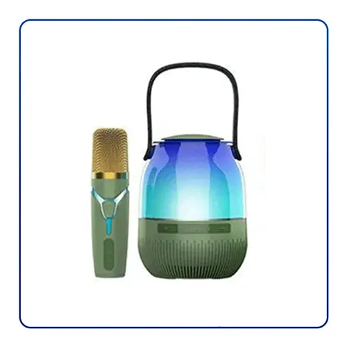 اسپیکر کارائوکه BT-K6 با میکروفون بیسیم برای آواز و دورهمی