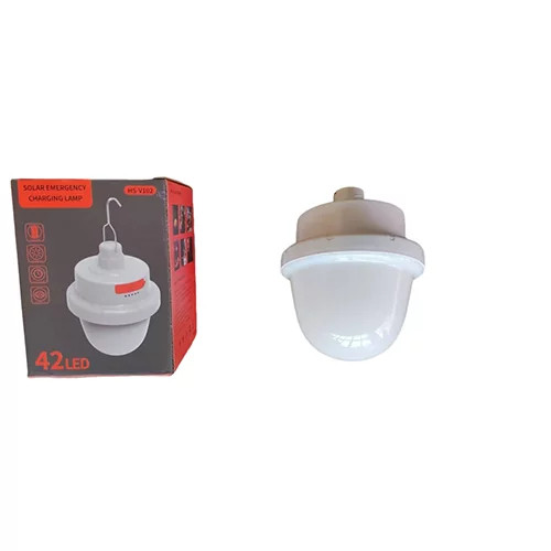 چراغ اضطراری خورشیدی شارژی ۵۰ وات مدل HS-V102 با ریموت کنترل و پاوربانک