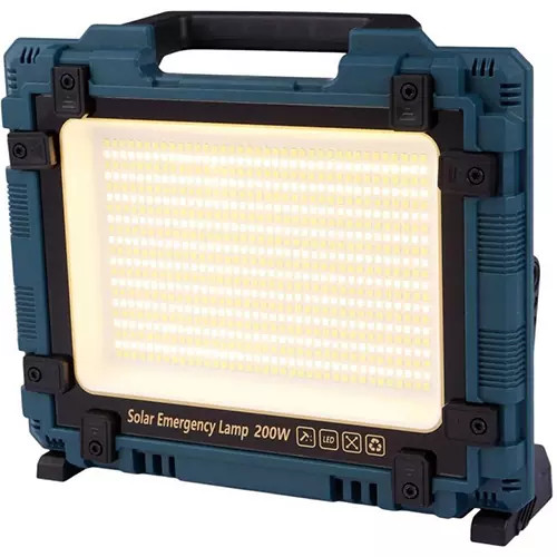 چراغ پروژکتوری شارژی خورشیدی مدل W8109-1 با توان 200 وات