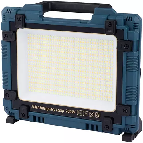 چراغ پروژکتوری شارژی خورشیدی مدل W8109-1 با توان 200 وات