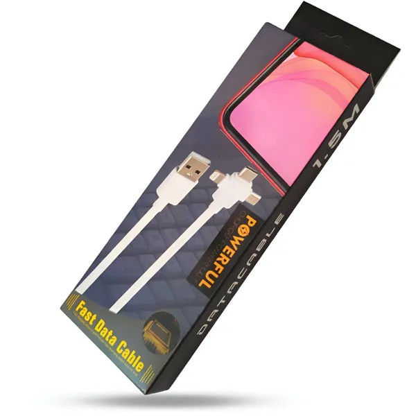 کابل شارژ POWERFUL مدل P100 مناسب شارژ گوشی موبایل