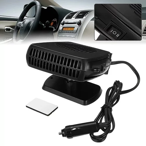 هیتر و فن خودرو Auto Heater SJ-006 با تغذیه ۱۲ ولت، توان ۲۰۰ وات و اتصال به فندکی