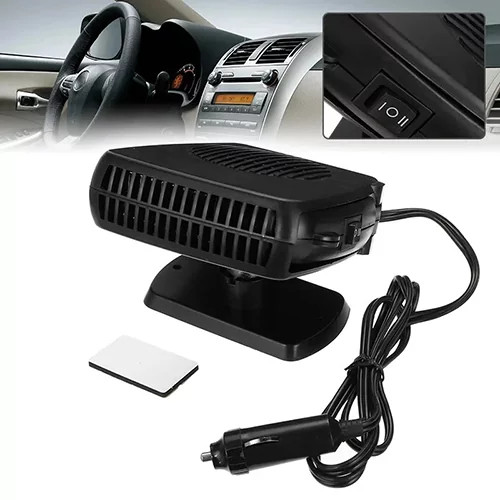 هیتر و فن خودرو Auto Heater SJ-006 با تغذیه ۱۲ ولت، توان ۲۰۰ وات و اتصال به فندکی