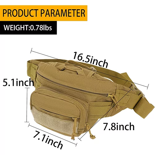کیف کمری تاکتیکال چندجیب مناسب سفر و طبیعت‌گردی