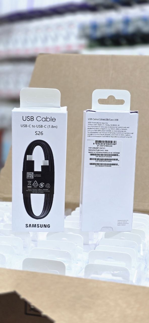 کابل دیتا و شارژ سامسونگ EP-DW767 | توان PD تا ۶۰ وات، جریان ۳ آمپر و رابط USB-C دوطرفه