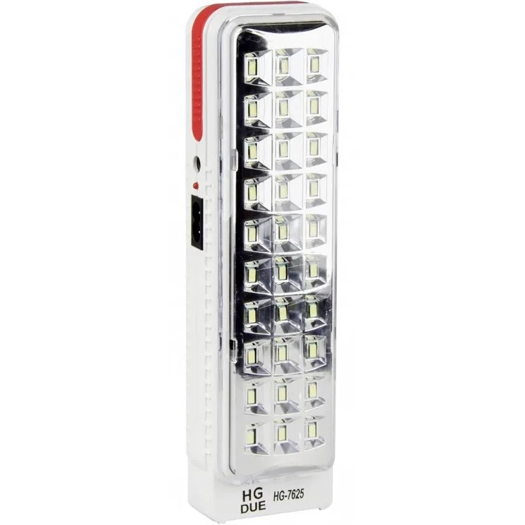 چراغ اضطراری شارژی مدل HG-7625 | چراغ LED قابل حمل