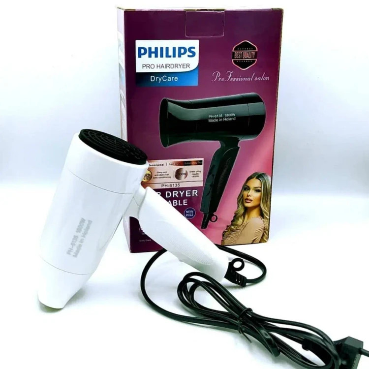 سشوار حرفهای جمعوجور Philips PH-6135 با قابلیت تنظیم چهارحالته