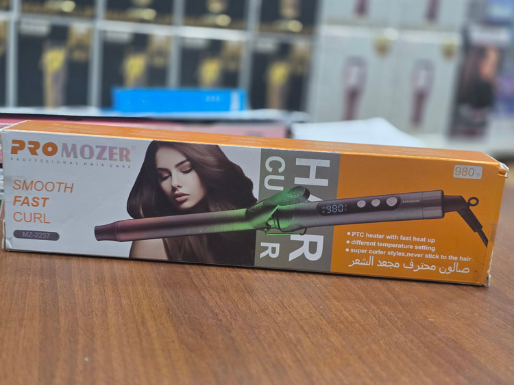 دستگاه فرکننده مو PROMOZER MZ-2237 با قطر میله ۲۵ میلیمتر برای ایجاد فرهای کلاسیک