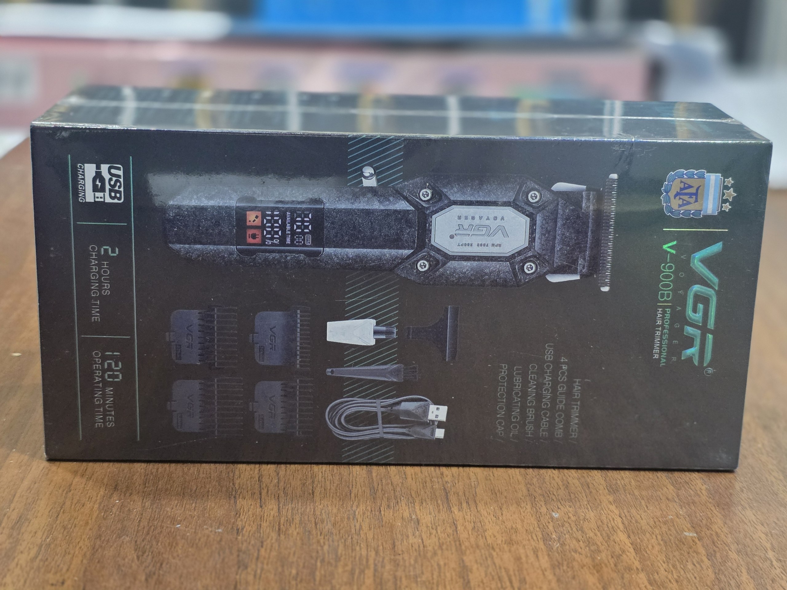 خط زن وی جی آر VGR مدل V-900B | ماشین اصلاح حرفه‌ای شارژی