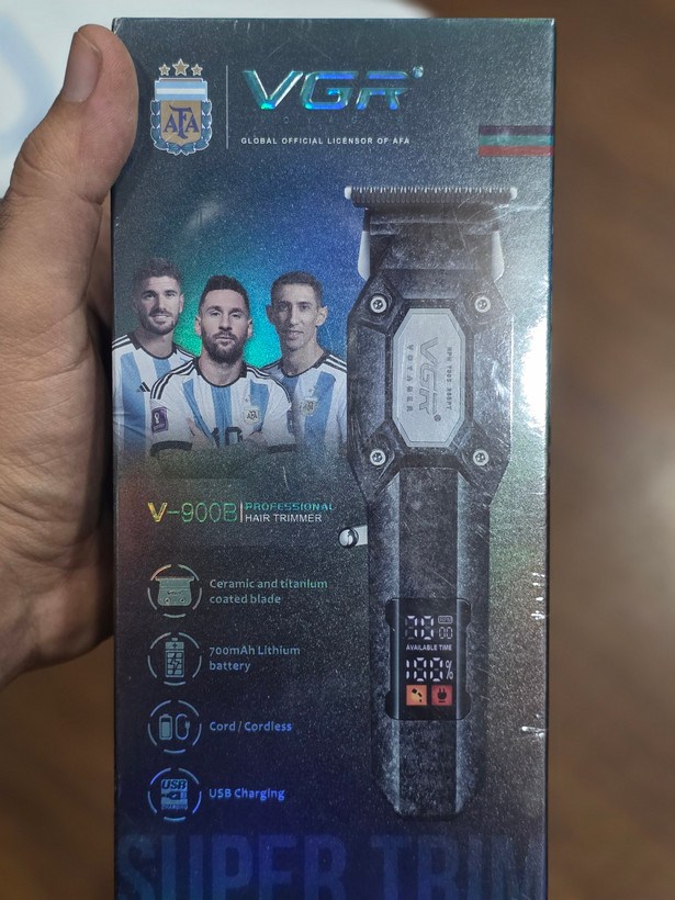 خط زن وی جی آر VGR مدل V-900B | ماشین اصلاح حرفهای شارژی