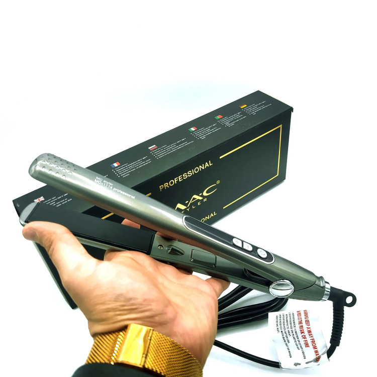 اتو مو مک استایلر MC-1114 با صفحات کروم مناسب کراتین مو