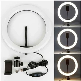 رینگ لایت LED مناسب عکاسی، آرایش، فیلم‌برداری و تولید محتوا
