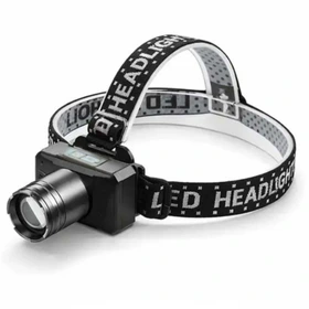 چراغ پیشانی شارژی مدل YD-959 | هدلامپ LED زوم‌دار با شارژر Type-C