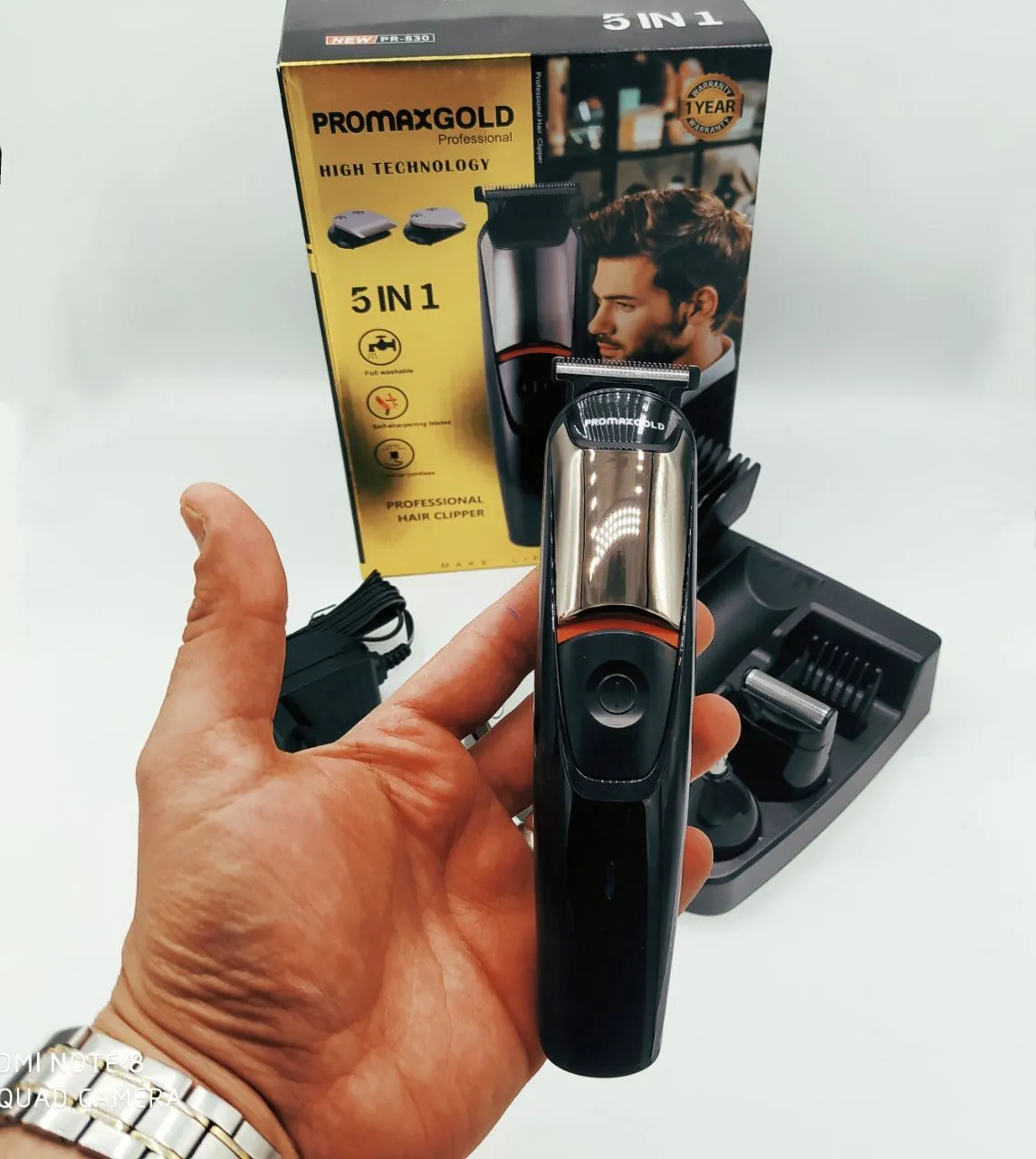 ست موزن و خط‌زن حرفه‌ای Promax PR830 مناسب اصلاح ریش، خط ریش و موهای زائد