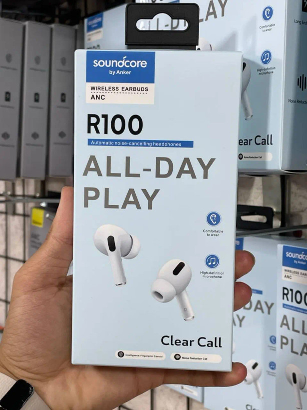 هندزفری بلوتوثی Anker Soundcore R100 با بلوتوث 5.0، درایور 10 میلیمتری، استاندارد IPX5 و شارژدهی تا 25 ساعت با کیس